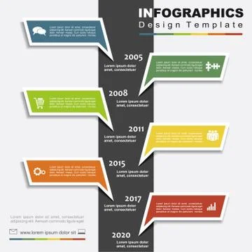Design template with place for your data. Vector illustration Stock Illustration