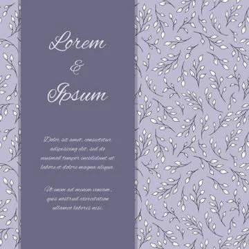 Design template with tree branches Stock Illustration