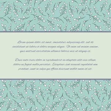 Design template with tree branches イラスト素材