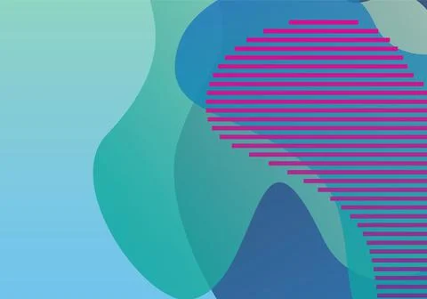 Design Template. Trendy Gradient Background. Abstract Illustration Stock Illustration