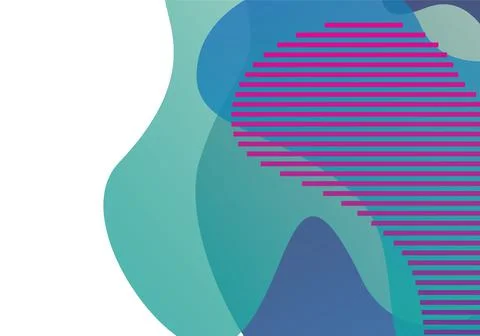 Design Template. Trendy Gradient Background. Abstract Illustration Stock Illustration