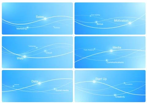 Design templates of presentation. copyspace for your logo, slogan, text etc. Stock Illustration
