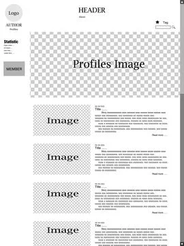 Design templates for websites. Stock Illustration