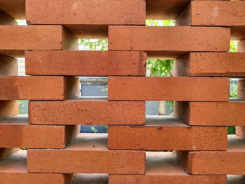 Design a texture featuring a brick wall. Foto stock