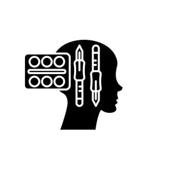 Design thinking black icon, vector sign on isolated background. Design thinking Stock Illustration