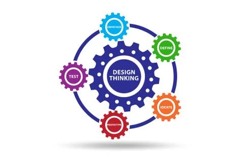 Design thinking concept - 3d rendering 스톡 일러스트