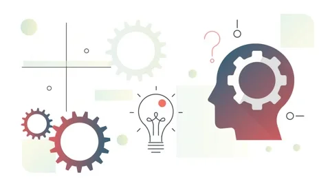 Design Thinking Process using Data, Context ,  Observation and Communication Stock Footage 280065161