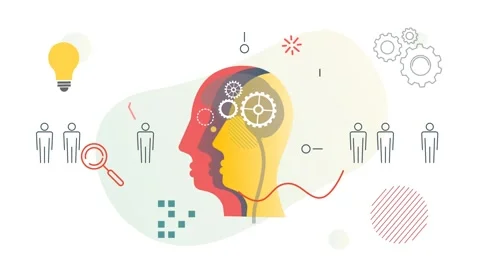 Design Thinking Process using Data, Context ,  Observation and Communication Stock Footage 280438074