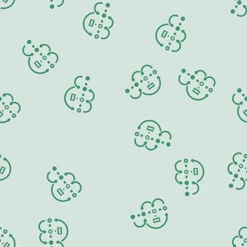 Design thinking ux ui glyph vector seamless pattern Illustrazione stock