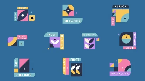 Design Titles || After Effects After Effects stock