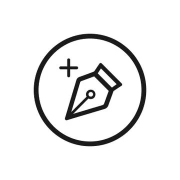 Design tool line icon on a white background Stock Illustration