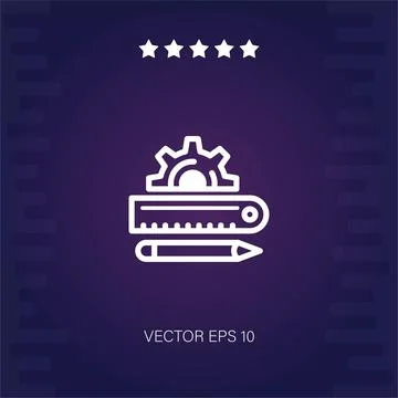 Design tools vector icon Stock Illustration
