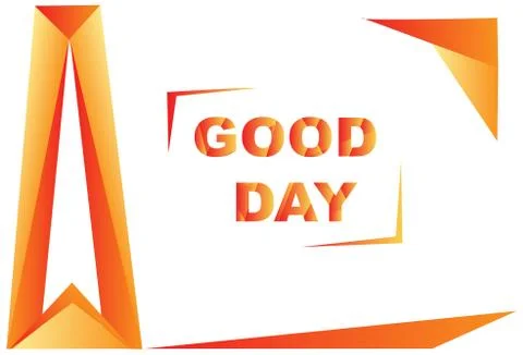 Design triangle Good day Stock Illustration