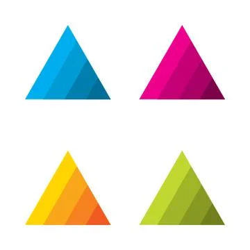 Design triangle logo element Stock Illustration