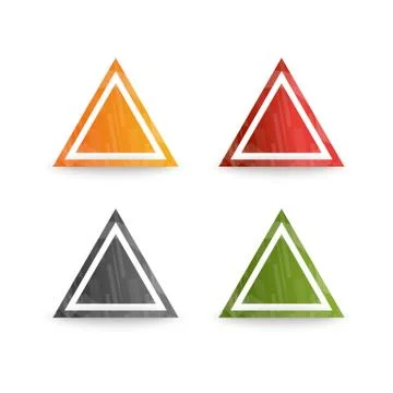 Design triangle logo element Stock Illustration