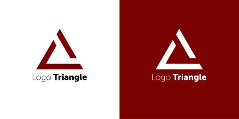 Design triangle logo element. Infinite cross ribbon vector design icon templa Stock Illustration