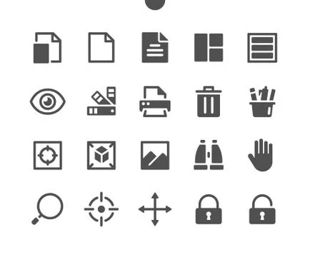 Design v4 UI Pixel Perfect Well-crafted Vector Solid Icons Ilustración de archivo