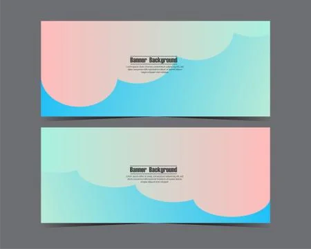Design Vector abstract background for business banner template with gradient  Stock Illustration