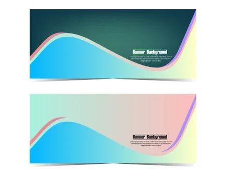 Design Vector abstract background for business banner template with gradient  Stock Illustration