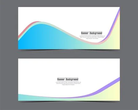 Design Vector abstract background for business banner template with gradient  Stock Illustration