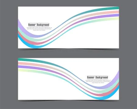 Design Vector abstract background for business banner template with gradient  Stock Illustration