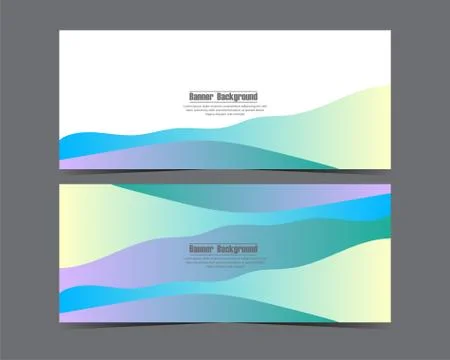 Design Vector abstract background for business banner template with gradient  Stock Illustration