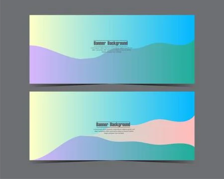 Design Vector abstract background for business banner template with gradient  Stock Illustration