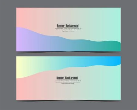Design Vector abstract background for business banner template with gradient  Stock Illustration