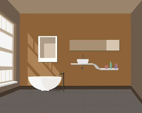 Design vector bathroom Stock Illustration