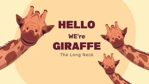 Design vector Giraffe Stock Illustration