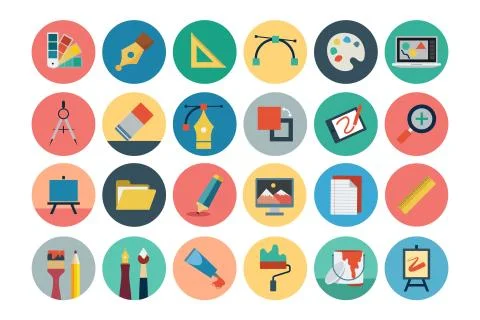 Design Vector Icons Stock Illustration