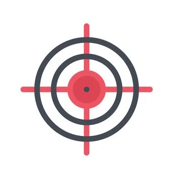 Design vector image icons aim Stock Illustration