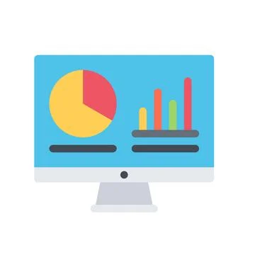Design vector image icons analytics Stock Illustration