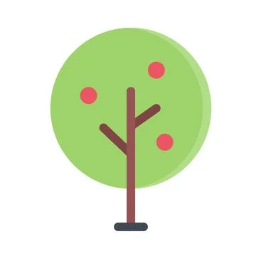Design vector image icons apple tree Stock Illustration