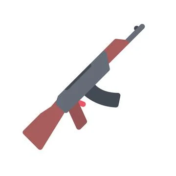 Design vector image icons assault rifle Stock Illustration