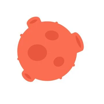 Design vector image icons asteroid Stock Illustration