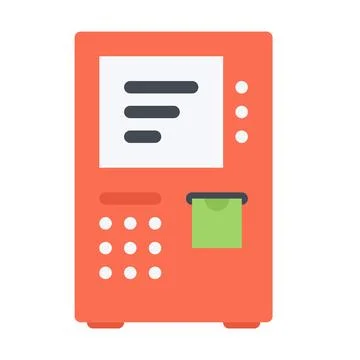 Design vector image icons atm Stock Illustration