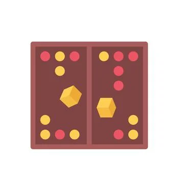 Design vector image icons backgammon 库存插图