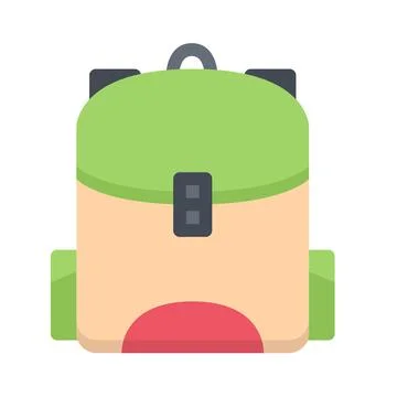 Design vector image icons backpack 库存插图