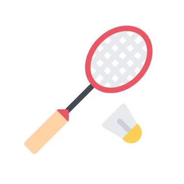 Design vector image icons badminton Stock Illustration