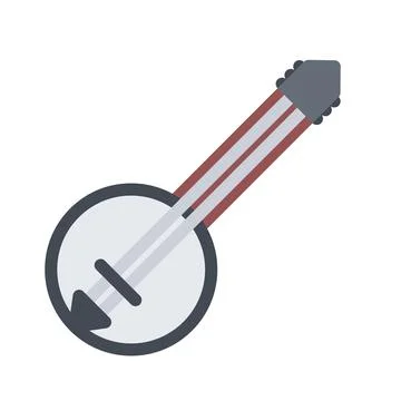 Design vector image icons banjo Stock Illustration