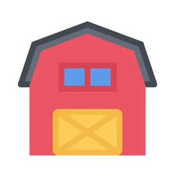 Design vector image icons barn Stock Illustration