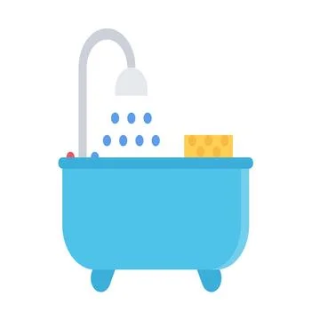 Design vector image icons bath Stock Illustration