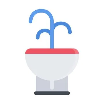 Design vector image icons bidet Illustrazione stock