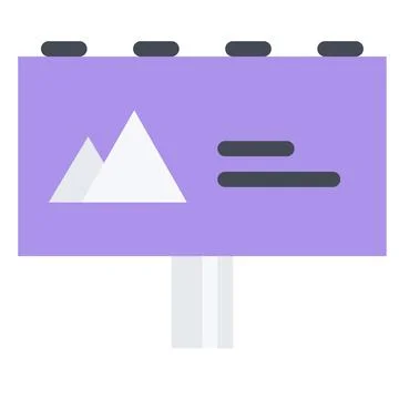 Design vector image icons billboard Stock Illustration