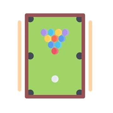 Design vector image icons billiards Stock Illustration