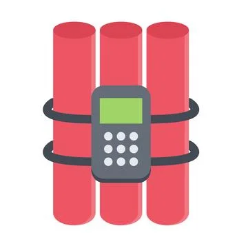 Design vector image icons bomb Stock Illustration