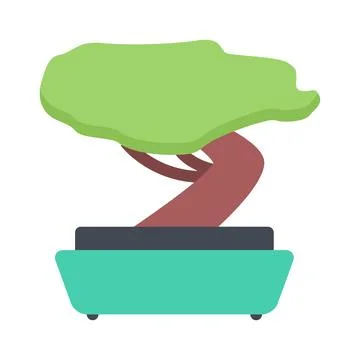 Design vector image icons bonsai Stock Illustration