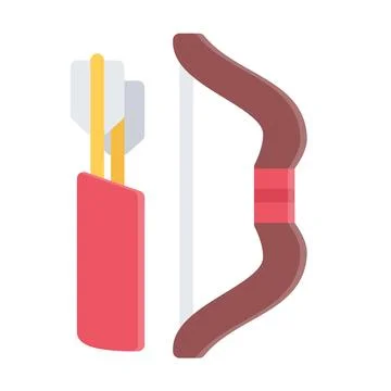 Design vector image icons bow arrows Stock Illustration