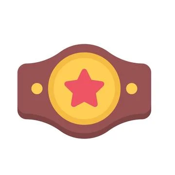 Design vector image icons boxing belt Stock Illustration